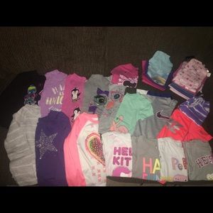 Girls 4/4T shirt lot.